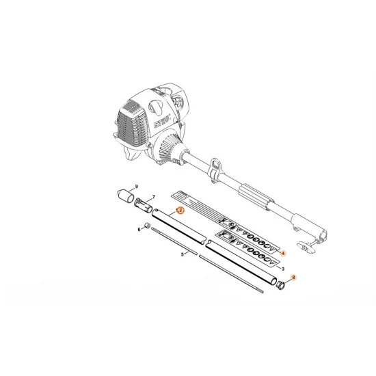 STIHL   Wysięgnik Ø 25,4 mm 4140 710 7126